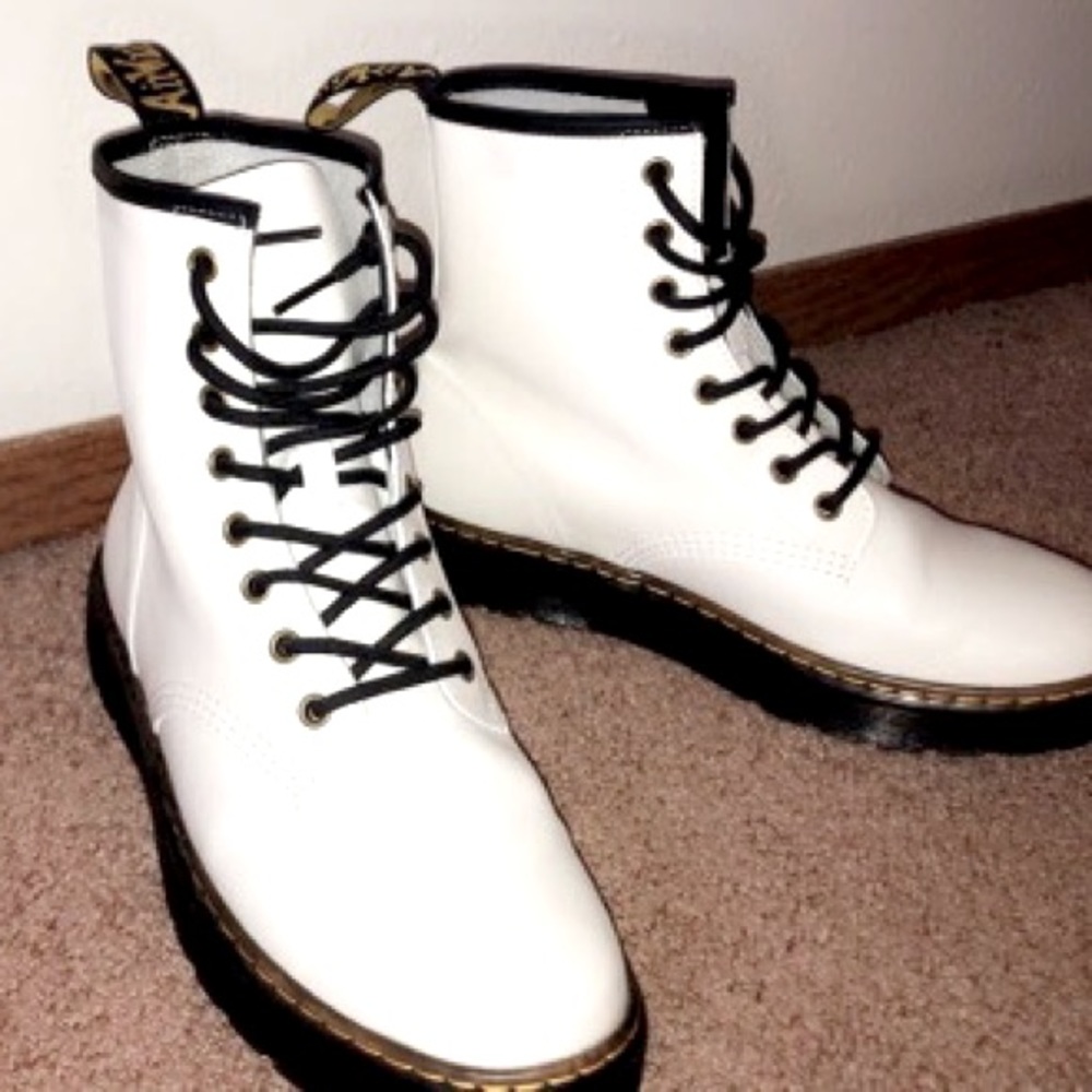 White Dr. Martens Size 10
